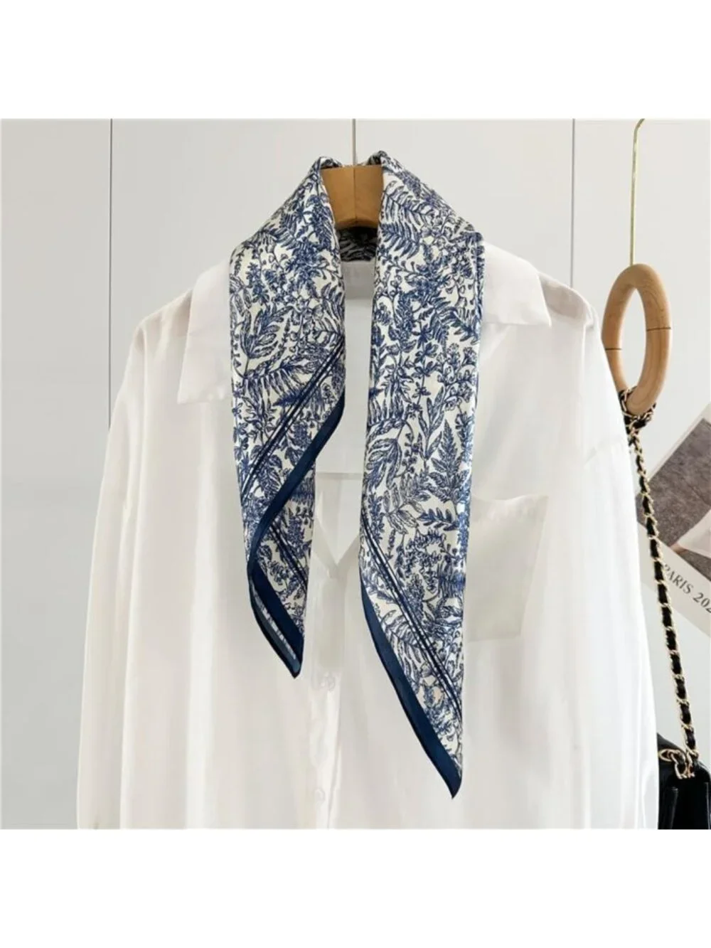 100% Pure Mulberry Silk Square Scarf 26